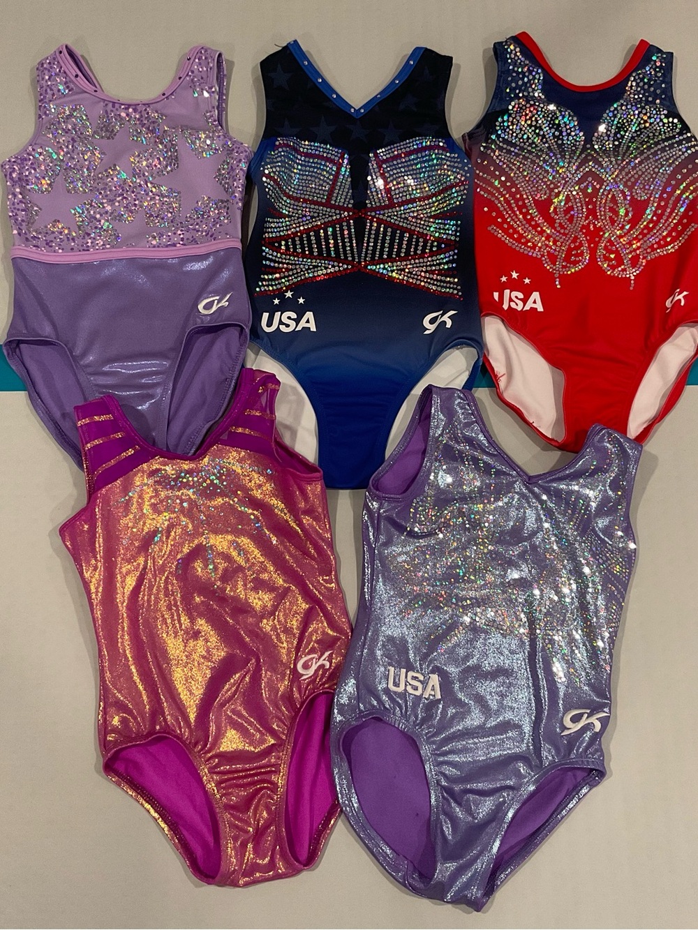 SylviaP sz8 Riley Rainbow Ombre Tank Leotard - Picture 7 of 13